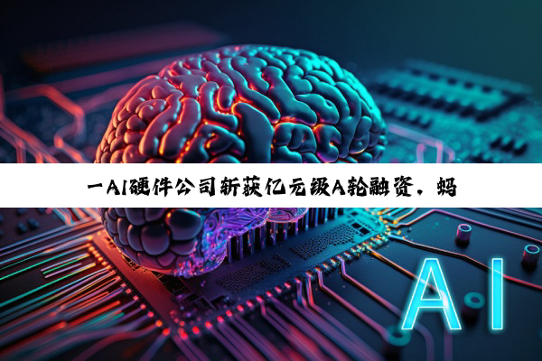 一AI硬件公司斩获亿元级A轮融资，蚂蚁集团领投