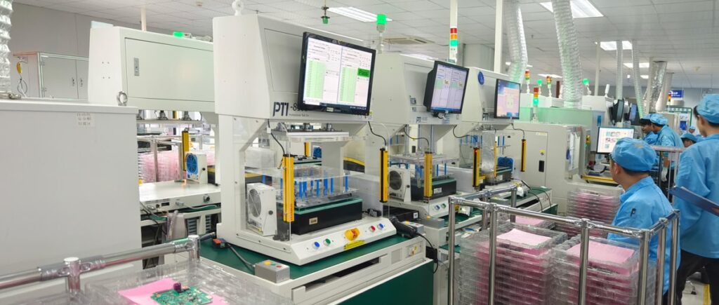 ICT（In Circuit Test ，在线电路测试 ）是电子制造行业常用的电路板静态测试手段，